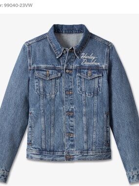 NWOT Harley-Davidson Women's Essential Bar & Shield Denim Jacket in Sz. M
